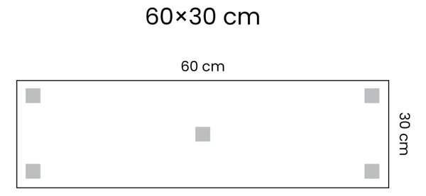 Magnetická tabule SLIMboard bezrámová smazatelná za sucha 60x30 cm,PME60x30