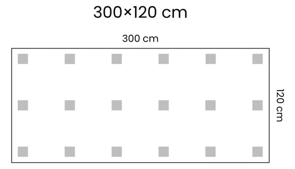 Bezrámová magnetická křídová tabule magnetický panel SLIMboard 305x122 cm, NFCH305x122