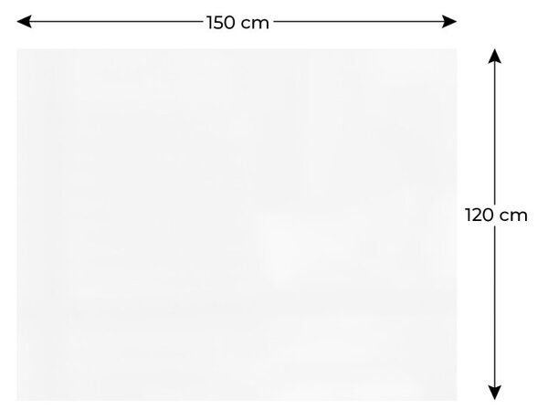 Magnetická tabule SLIMboard bezrámová smazatelná za sucha 150x120 cm, PME150x120