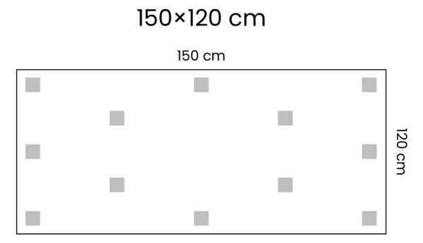 Magnetická tabule SLIMboard bezrámová smazatelná za sucha 150x120 cm, PME150x120