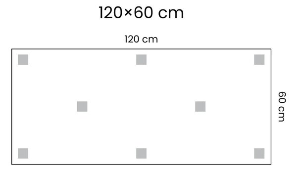 Magnetická tabule SLIMboard bezrámová smazatelná za sucha 120x60 cm,PME120x60