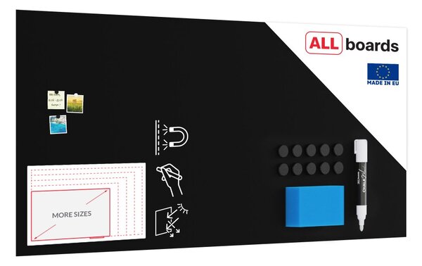Bezrámová magnetická křídová tabule magnetický panel SLIMboard 240x120 cm, NFCH240x120