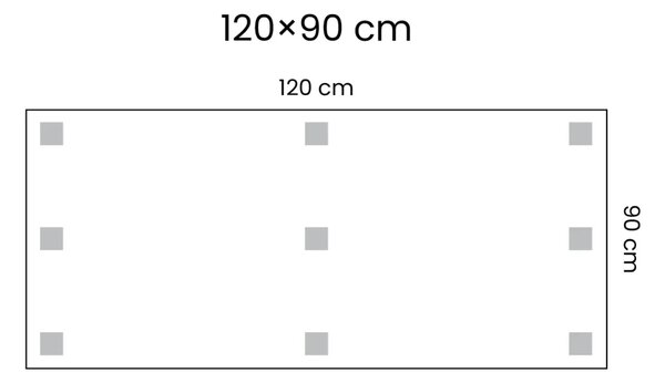 Magnetická tabule SLIMboard bezrámová smazatelná za sucha 120x90 cm, PME120x90