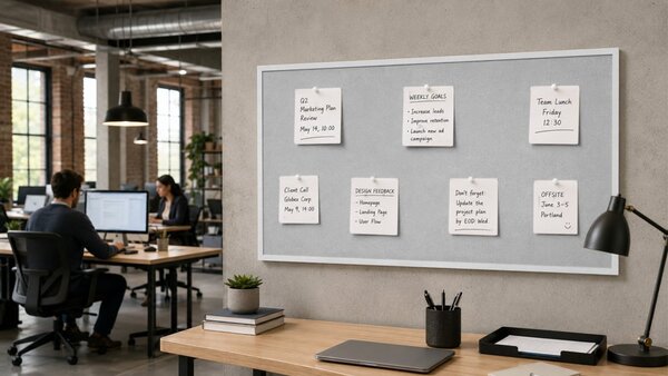 Textilní (filcová) nástěnka bílá 120 × 60 cm, v bílém dřevěném rámu, TFWHITE126W