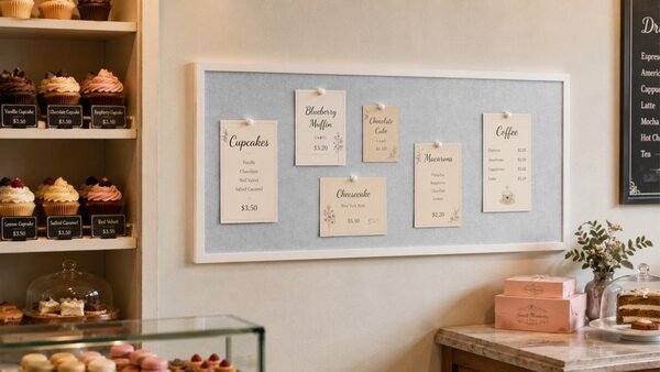 Textilní (filcová) nástěnka bílá 100x40 cm , v bílém dřevěném rámu, TFWHITE104W