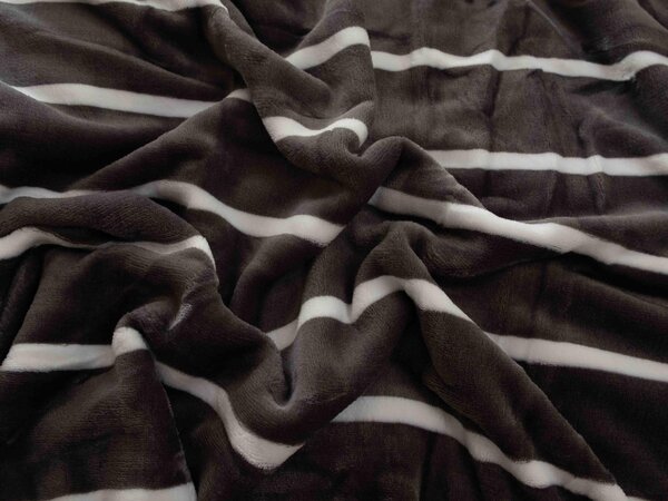 MK Lůžkoviny Povlak na polštář mikroplyš 70 x 90 cm - Kamala tmavě šedá