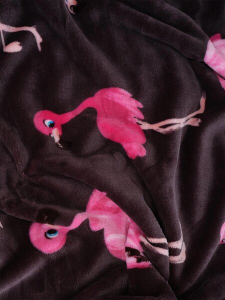 MK Lůžkoviny Povlak na polštář mikroplyš 70 x 90 cm - Flamingos