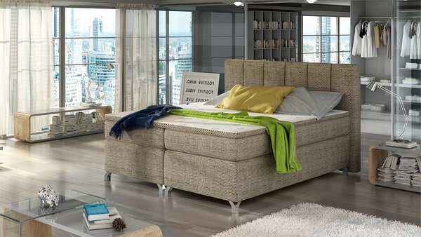 Eltap Čalouněná postel Basilio s úložným prostorem Materiál a barva potahu: Mat Velvet 63 - růžová, Rozměr: 140x200