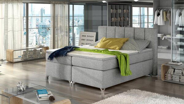 Eltap Čalouněná postel Basilio s úložným prostorem Materiál a barva potahu: Mat Velvet 63 - růžová, Rozměr: 140x200