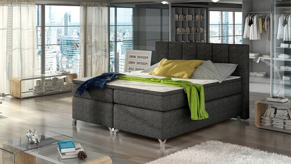 Eltap Čalouněná postel Basilio s úložným prostorem Materiál a barva potahu: Mat Velvet 63 - růžová, Rozměr: 140x200