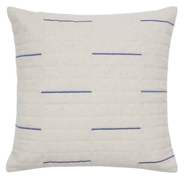 Bílo-modrý povlak na polštář Kave Home Blaina 45 x 45 cm