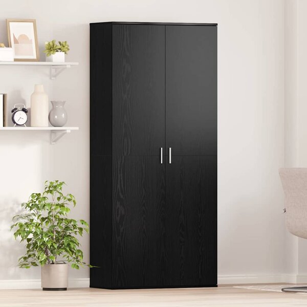 Vysoká skříň 80 x 35 x 180 cm Kompozitní dřevo Černý dub 3365563