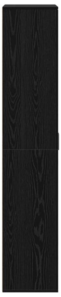 Vysoká skříň 80 x 35 x 180 cm Kompozitní dřevo Černý dub 3365563
