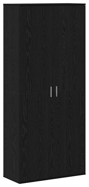 Vysoká skříň 80 x 35 x 180 cm Kompozitní dřevo Černý dub 3365563