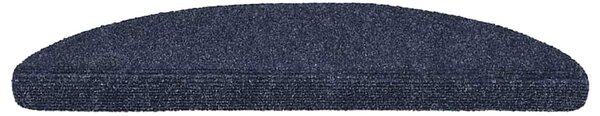 Schodové rohože samolepicí 30 ks 56 x 17 x 3 cm modré půlkulaté 3365684
