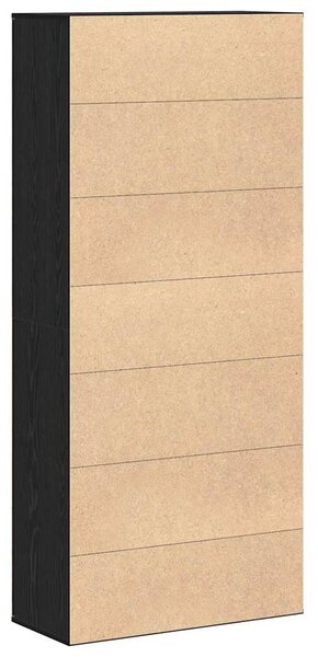 Vysoká skříň 80 x 35 x 180 cm Kompozitní dřevo Černý dub 3365563