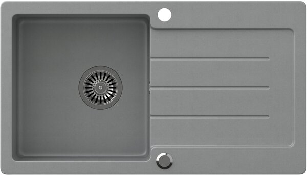 Quadron Johnny dřez graniteq 77x44 cm šedá/grafitová/onyx HCQJ7744SZK