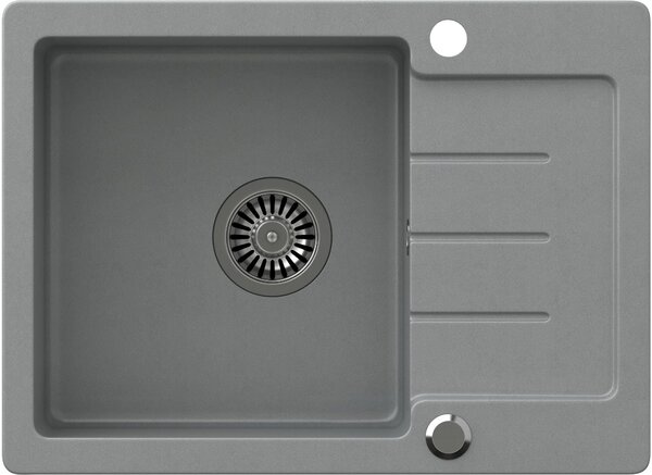 Quadron Johnny dřez graniteq 60x44 cm šedá/grafitová/onyx HCQJ6044SZK