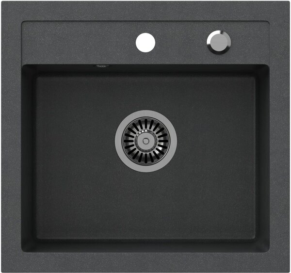 Quadron Johnny dřez graniteq 50x47 cm černá HCQJ5047CZK