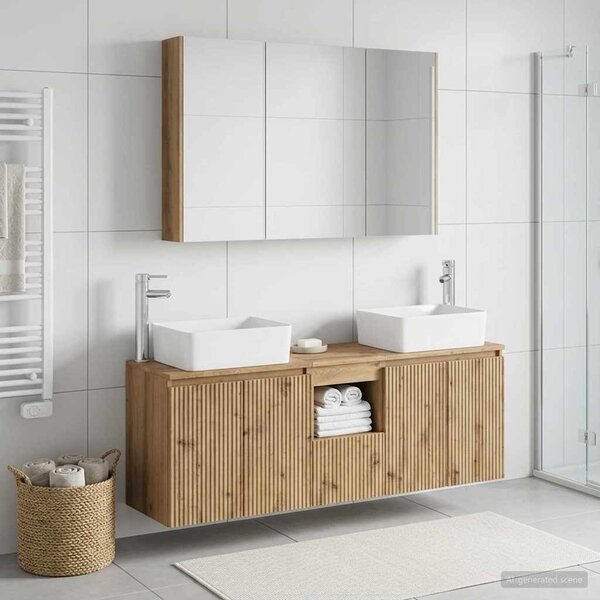 Sada koupelnových skříněk 4 ks Dub artisan Kompozitní dřevo 3406430