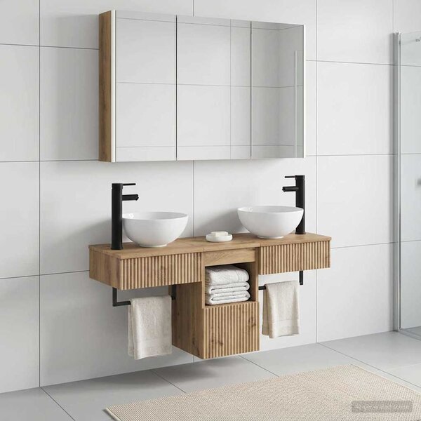 Sada koupelnových skříněk 4 ks Dub artisan Kompozitní dřevo 3406270