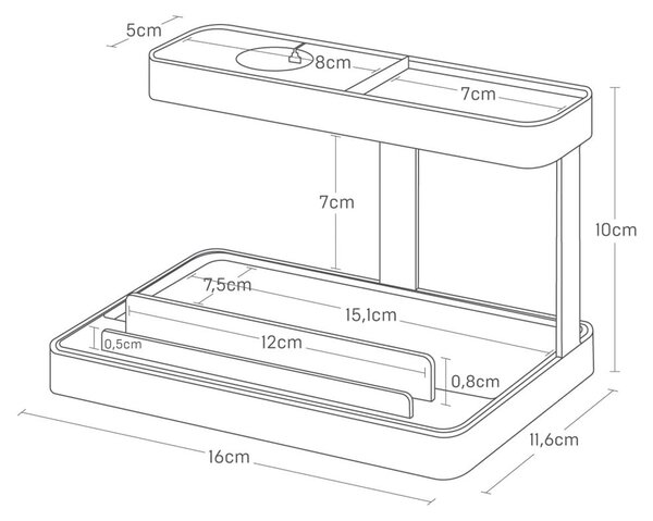 Kovový stojánek na tablet Tower – YAMAZAKI