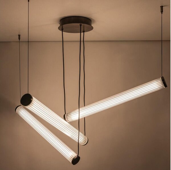 Zuma Line 1238 - LED Stm. lustr na lanku COMO LED/64W/230V 2700-6500K černá + DO