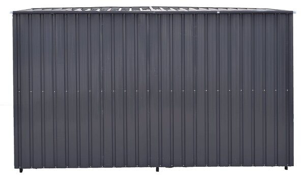 KONDELA Voliéra pro psa, 259x125x148 cm, antracit, DOGNY TYP 3