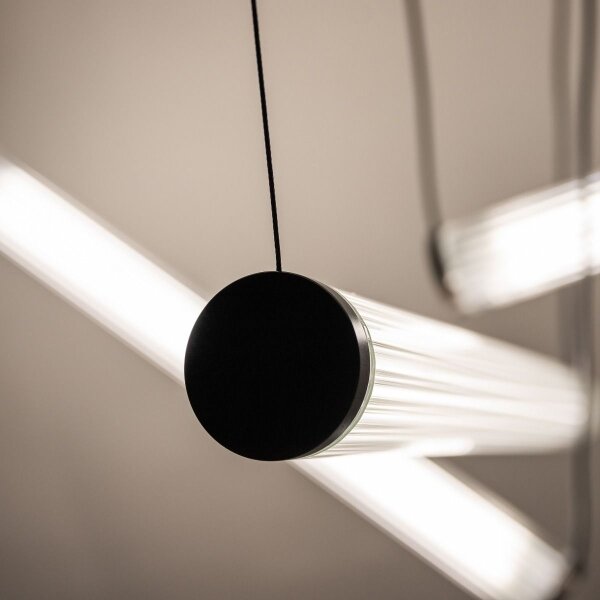 Zuma Line 1238 - LED Stm. lustr na lanku COMO LED/64W/230V 2700-6500K černá + DO