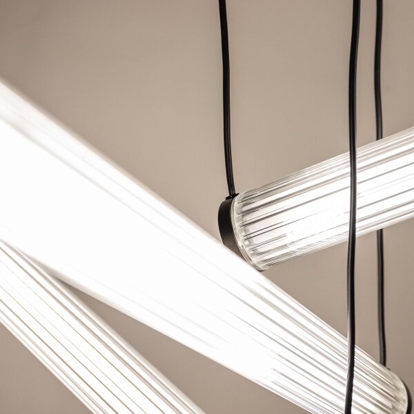 Zuma Line 1238 - LED Stm. lustr na lanku COMO LED/64W/230V 2700-6500K černá + DO