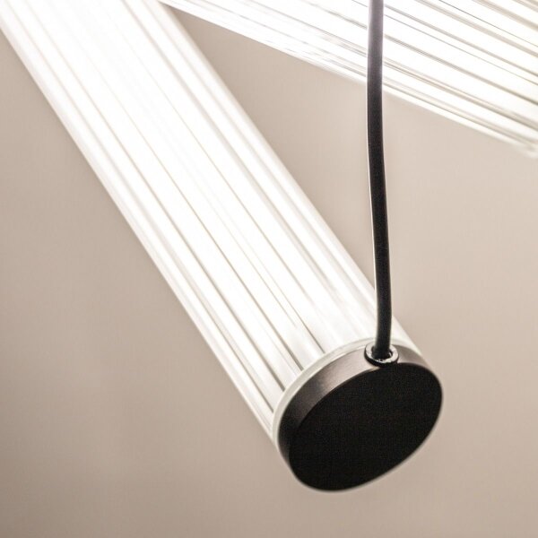 Zuma Line 1238 - LED Stm. lustr na lanku COMO LED/64W/230V 2700-6500K černá + DO
