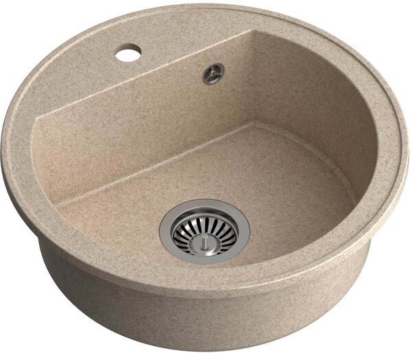 Quadron Johnny dřez graniteq 51x51 cm béžová HCQC5151BEZK