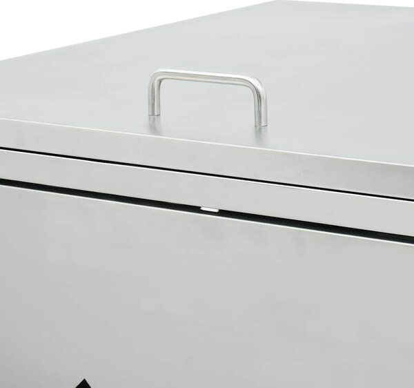 Přístřešek na dvě popelnice 240 l nerezová ocel 145380