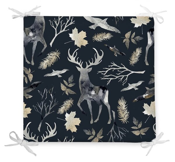Vánoční podsedák s příměsí bavlny Minimalist Cushion Covers Wild Forest, 42 x 42 cm