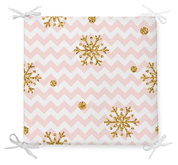 Vánoční podsedák s příměsí bavlny Minimalist Cushion Covers Pastel Stripes, 42 x 42 cm