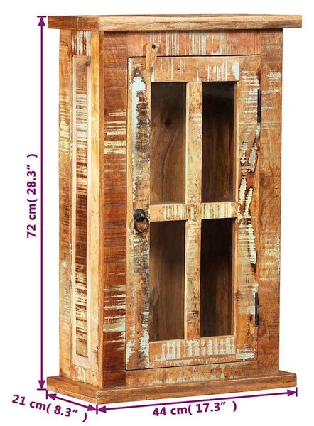 Nástěnná skříňka masivní recyklované dřevo 44 x 21 x 72 cm 245139