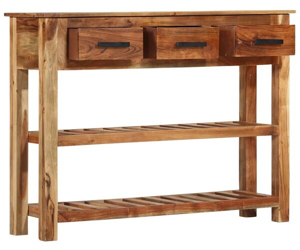 Příborník se 3 zásuvkami 110x30x80 cm masivní dřevo 246158