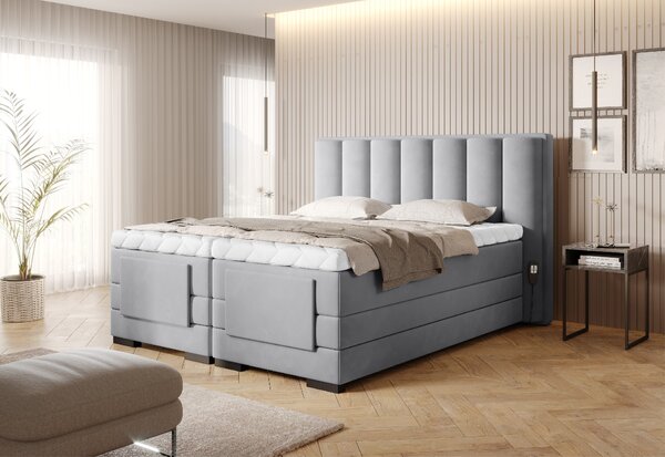 Eltap Čalouněná postel Veros Materiál a barva potahu: Vero 5 - šedá, Rozměr: 140x200