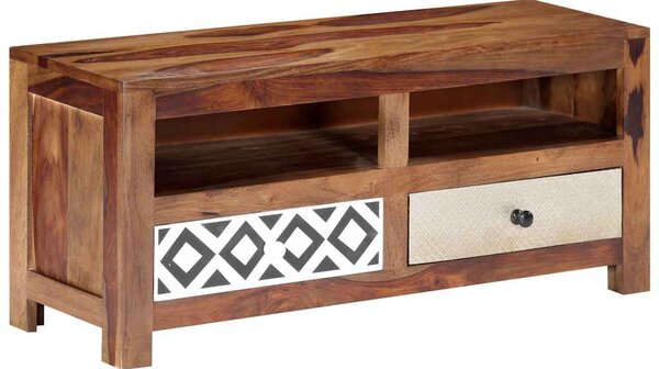 TV stolek 90 x 30 x 40 cm masivní akáciové dřevo 247734