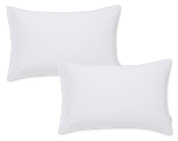 Sada 2 bílých povlaků na polštář z bavlněného saténu Bianca Standard, 50 x 75 cm