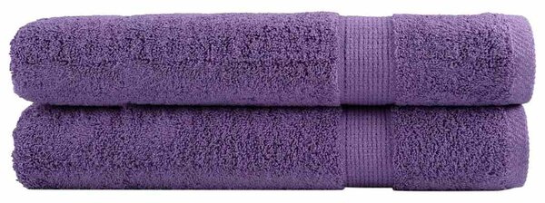 Premium ručníky SOLUND 2 ks fialové 80 x 200 cm 600 g/m² 137362