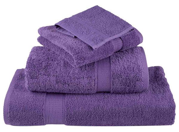 Premium ručníky SOLUND 2 ks fialové 80 x 200 cm 600 g/m² 137362