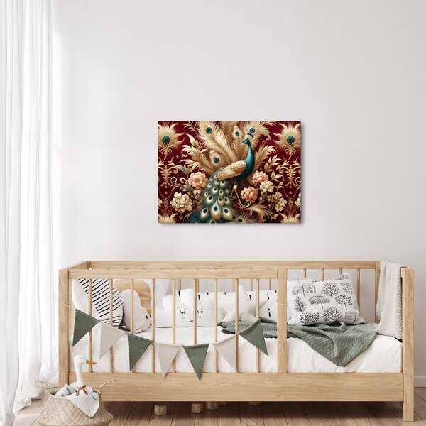 Obraz - Elegantní páv (70x50 cm)