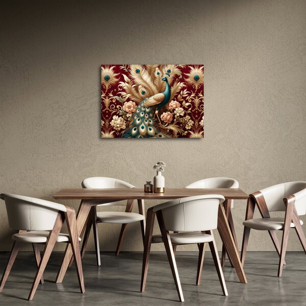 Obraz - Elegantní páv (70x50 cm)