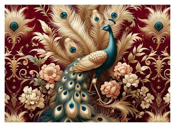 Obraz - Elegantní páv (70x50 cm)