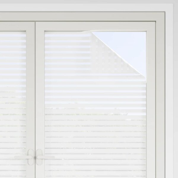Okenní fólie 4 ks matné vzor pruhy PVC 3208974