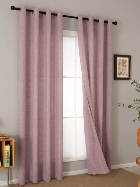MK Lůžkoviny Závěsy Zara starorůžová – 140 × 280 cm (2 ks)