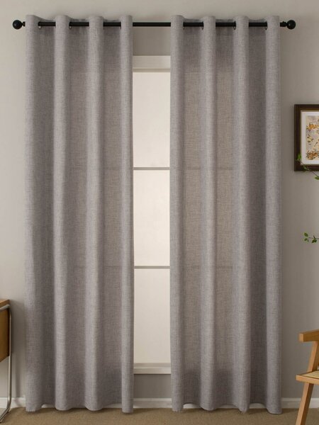 MK Lůžkoviny Závěsy Zara šedá – 140 × 180 cm (2 ks)