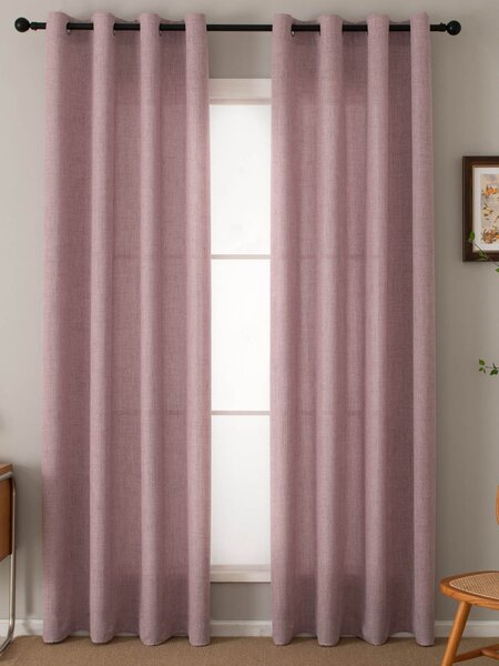 MK Lůžkoviny Závěsy Zara starorůžová – 140 × 280 cm (2 ks)