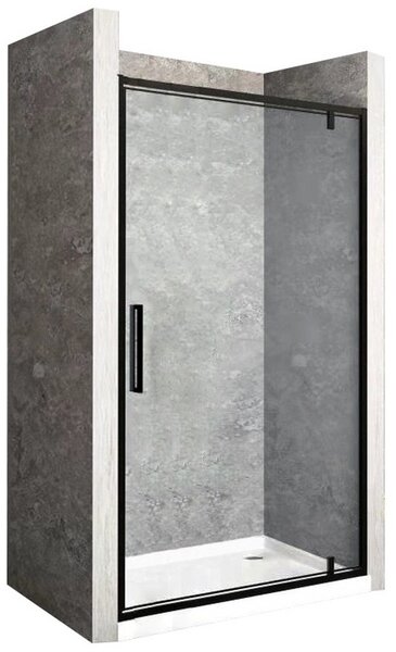 Rea Rapid Swing sprchové dveře 70 cm sklopné černá polomatný/průhledné sklo REA-K6407